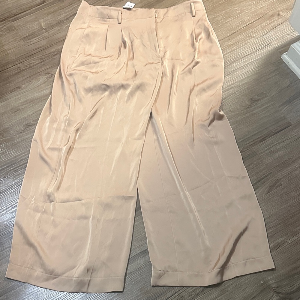 Ann Taylor Women's Cream Wide-Leg Pants